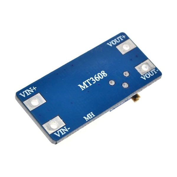 ماژول رگولاتور DC به DC افزاینده 2 آمپر MT3608 با قابلیت تنظیم ولتاژ خروجی